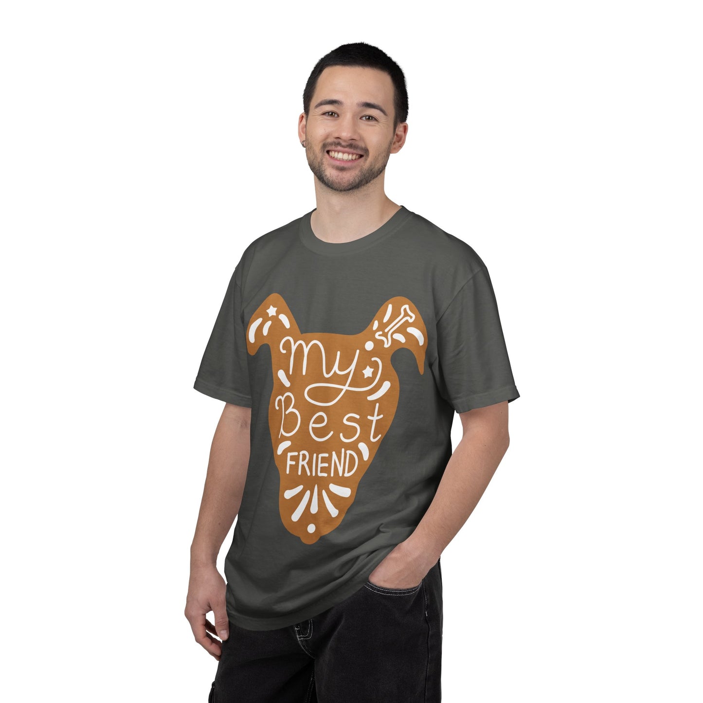 My Best Friend T-Shirt | Hand Drawn Dog Graphic Tee | Vintage Style Pet Lover Gift | Dog Mom Shirt
