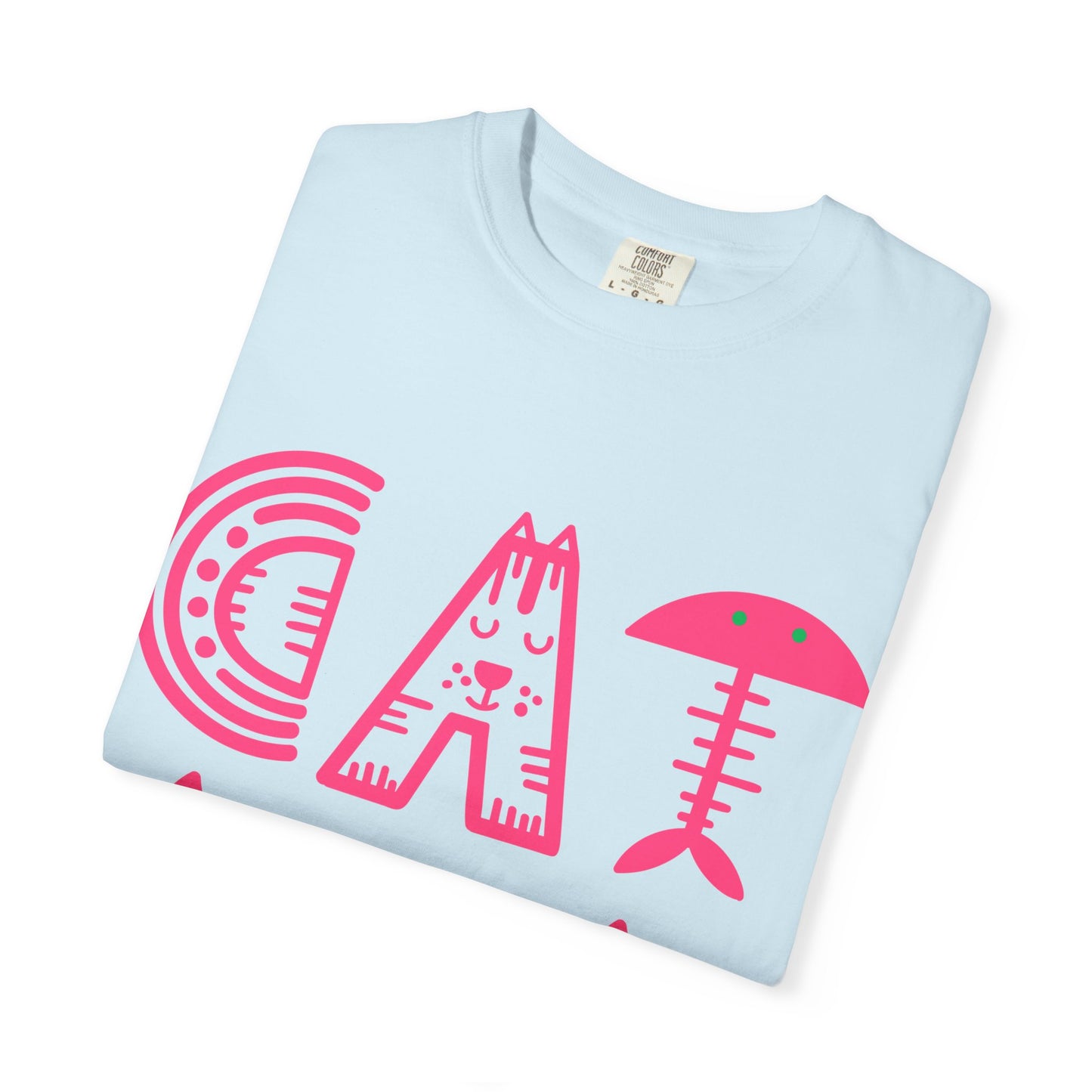 Cat Dad Funny T-Shirt | Retro Pink Kitty Letters Graphic Tee | Cat Lover Gift | Playful Men's Shirt