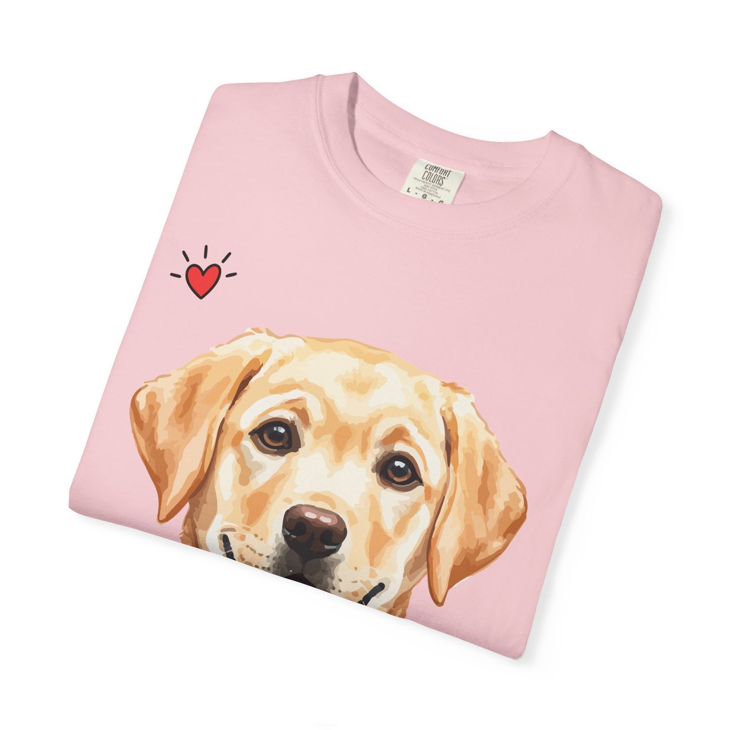 Life Is Better With A Dog T-Shirt | Golden Lab Graphic Tee | Dog Lover Gift | Vintage Wash Cotton Shirt