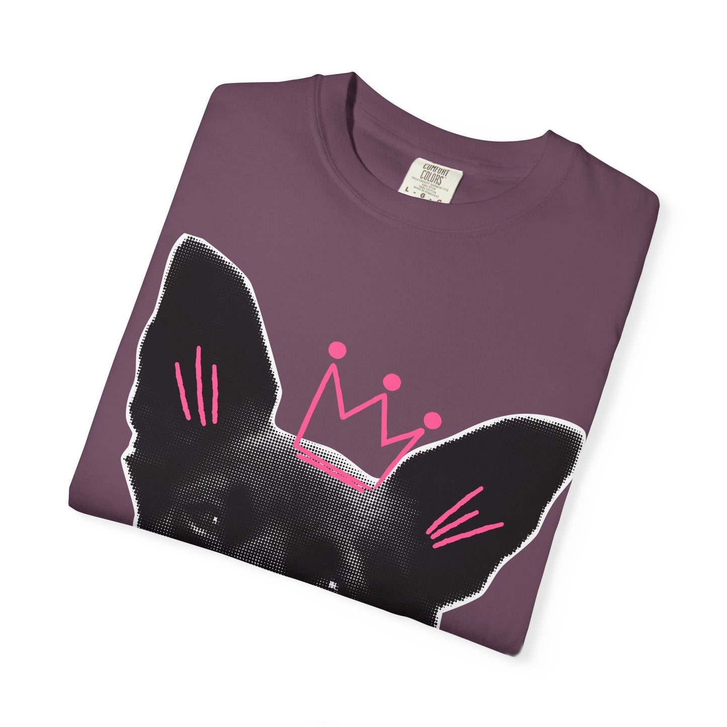 Life Is Ruff T-Shirt | Funny Dog Graphic Tee with Crown | Cute Puppy Pun Shirt | Dog Lover Gift