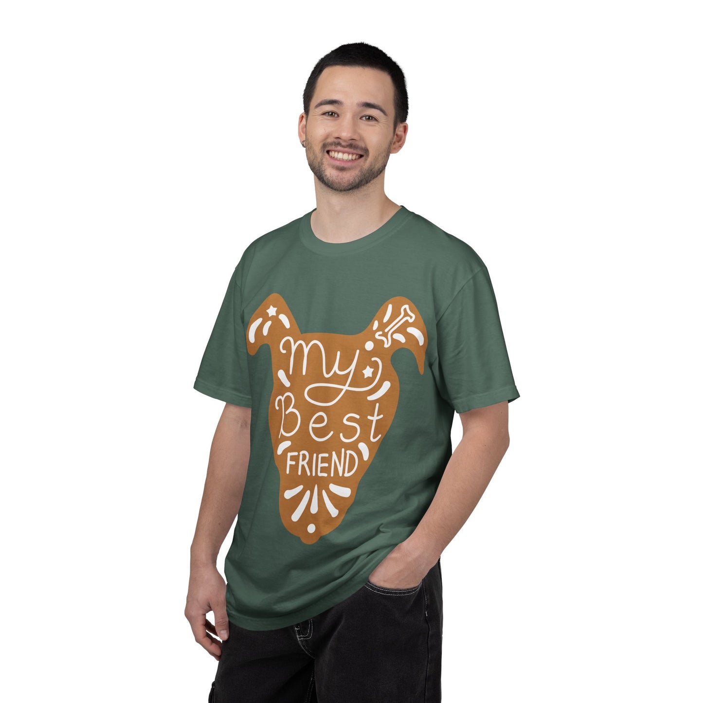 My Best Friend T-Shirt | Hand Drawn Dog Graphic Tee | Vintage Style Pet Lover Gift | Dog Mom Shirt