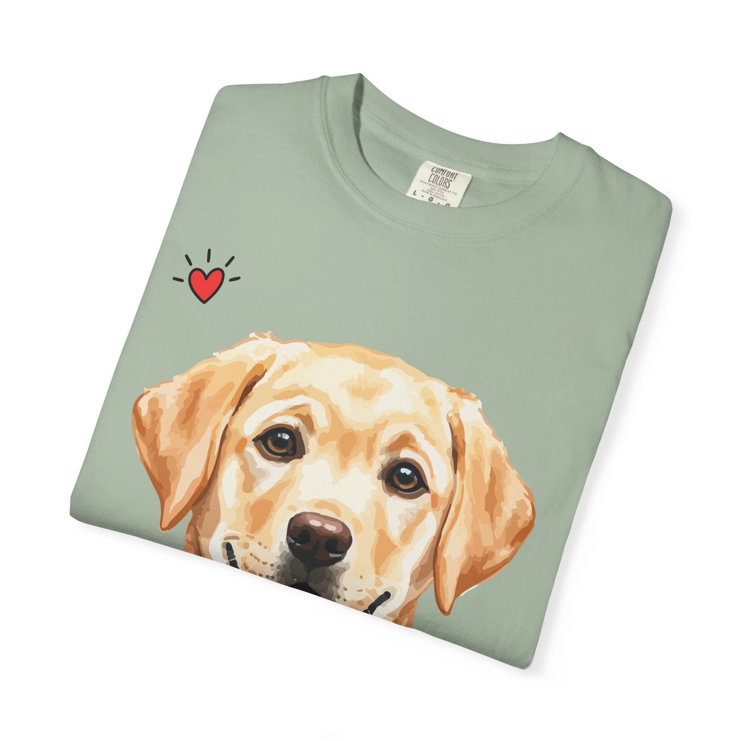 Life Is Better With A Dog T-Shirt | Golden Lab Graphic Tee | Dog Lover Gift | Vintage Wash Cotton Shirt