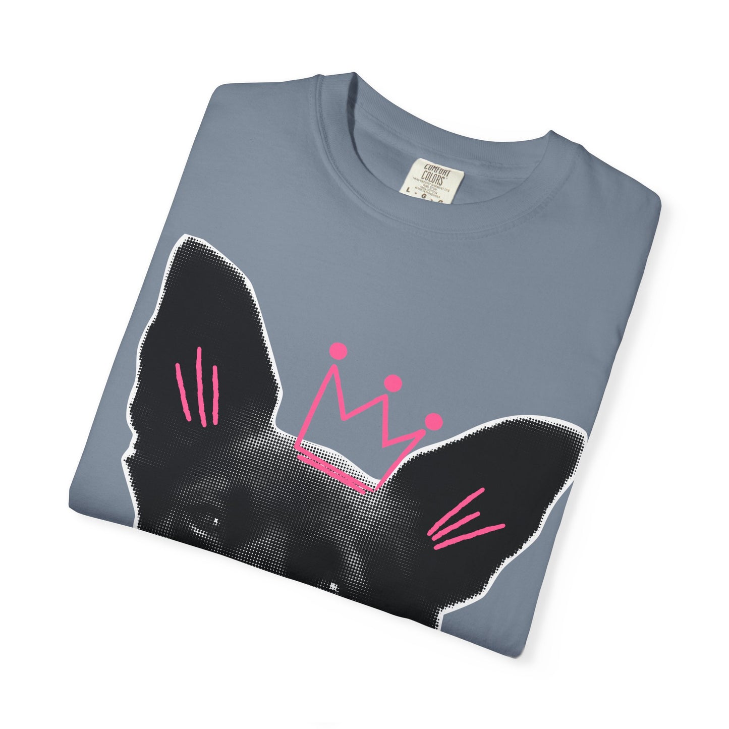 Life Is Ruff T-Shirt | Funny Dog Graphic Tee with Crown | Cute Puppy Pun Shirt | Dog Lover Gift