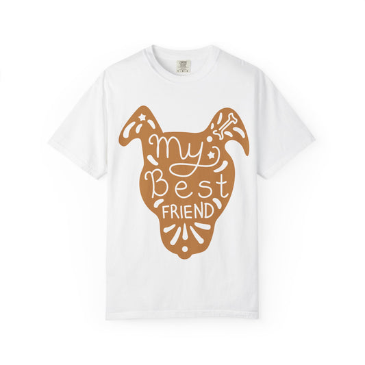 My Best Friend T-Shirt | Hand Drawn Dog Graphic Tee | Vintage Style Pet Lover Gift | Dog Mom Shirt