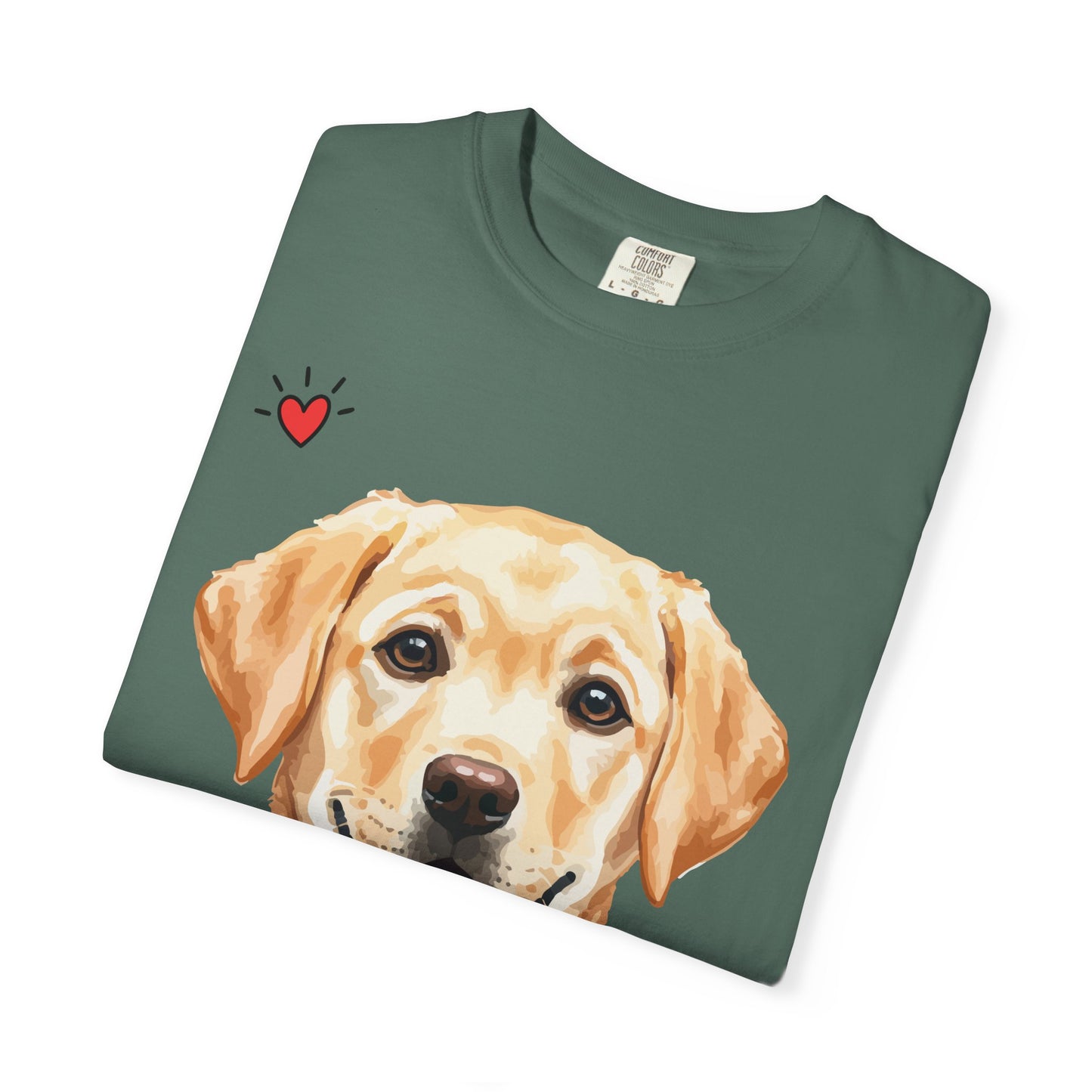 Life Is Better With A Dog T-Shirt | Golden Lab Graphic Tee | Dog Lover Gift | Vintage Wash Cotton Shirt