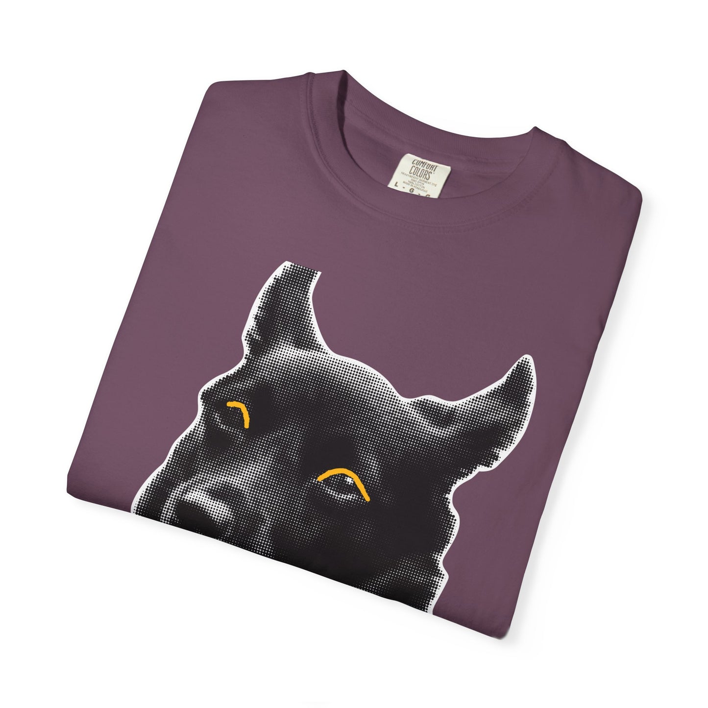 Life Is Ruff T-Shirt | Funny Black Dog Graphic Tee | Hand Lettered Humor Shirt | Dog Lover Gift