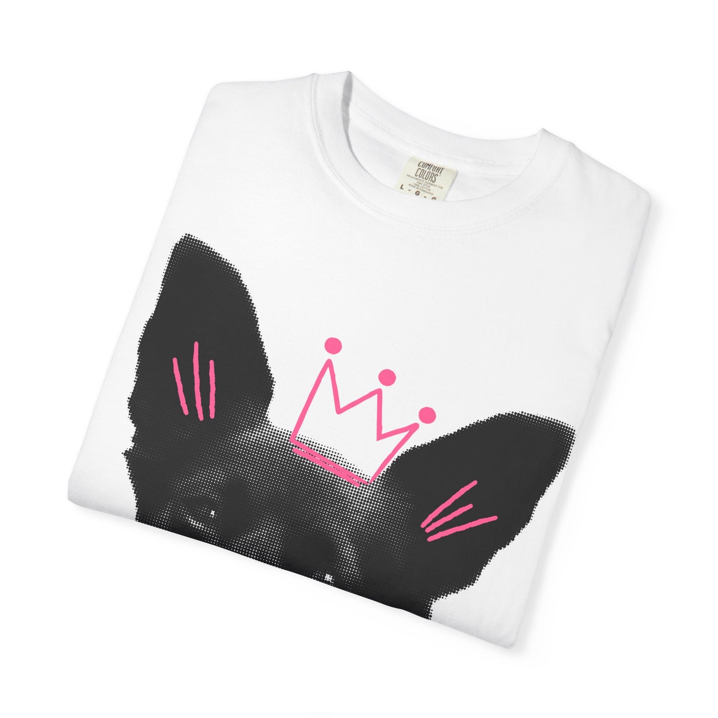 Life Is Ruff T-Shirt | Funny Dog Graphic Tee with Crown | Cute Puppy Pun Shirt | Dog Lover Gift