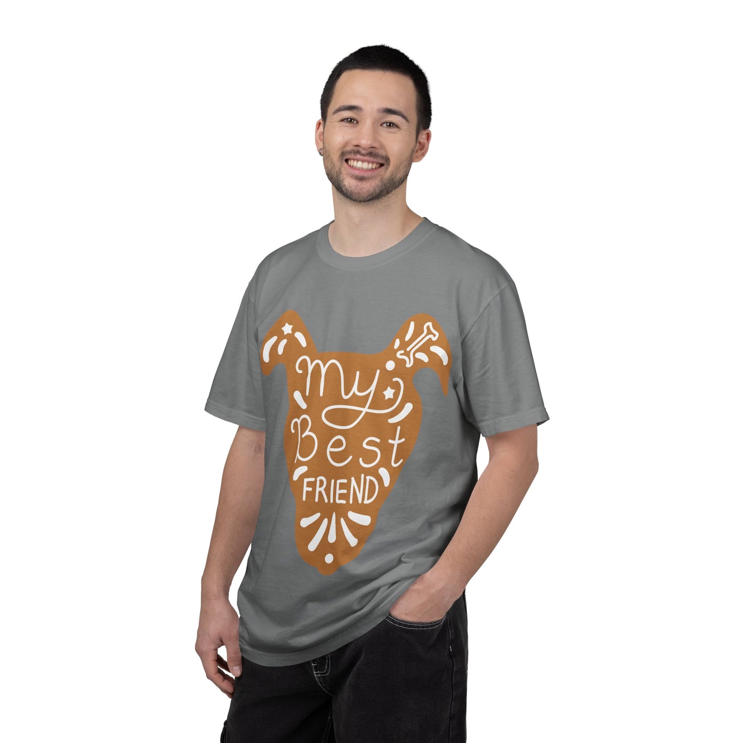 My Best Friend T-Shirt | Hand Drawn Dog Graphic Tee | Vintage Style Pet Lover Gift | Dog Mom Shirt