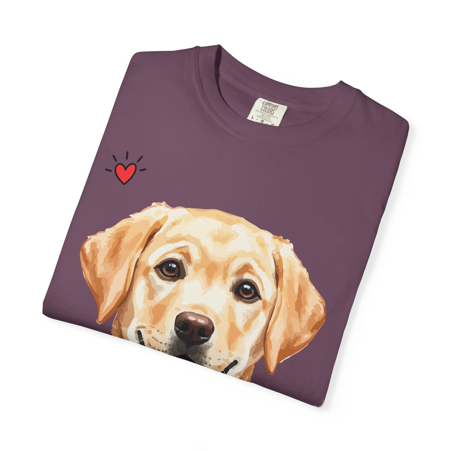 Life Is Better With A Dog T-Shirt | Golden Lab Graphic Tee | Dog Lover Gift | Vintage Wash Cotton Shirt