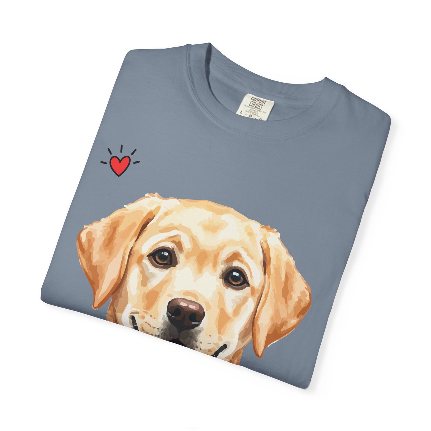 Life Is Better With A Dog T-Shirt | Golden Lab Graphic Tee | Dog Lover Gift | Vintage Wash Cotton Shirt