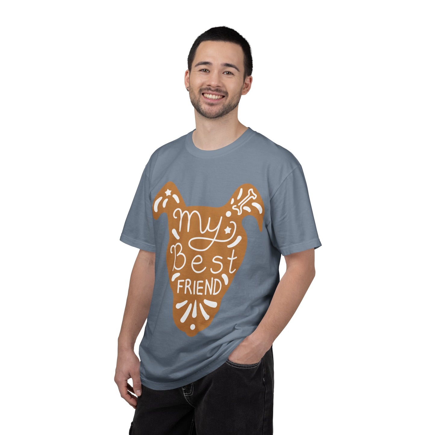 My Best Friend T-Shirt | Hand Drawn Dog Graphic Tee | Vintage Style Pet Lover Gift | Dog Mom Shirt