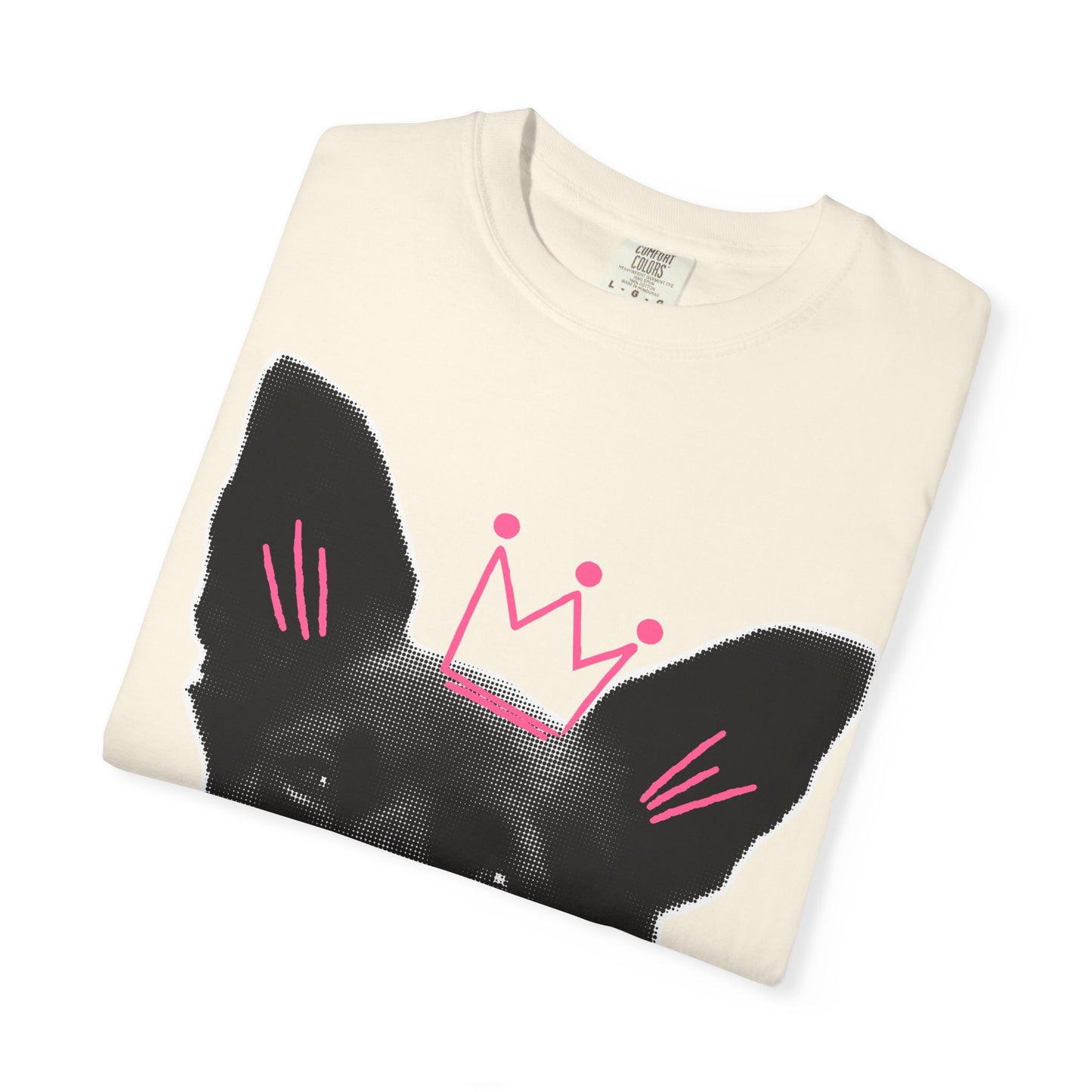 Life Is Ruff T-Shirt | Funny Dog Graphic Tee with Crown | Cute Puppy Pun Shirt | Dog Lover Gift