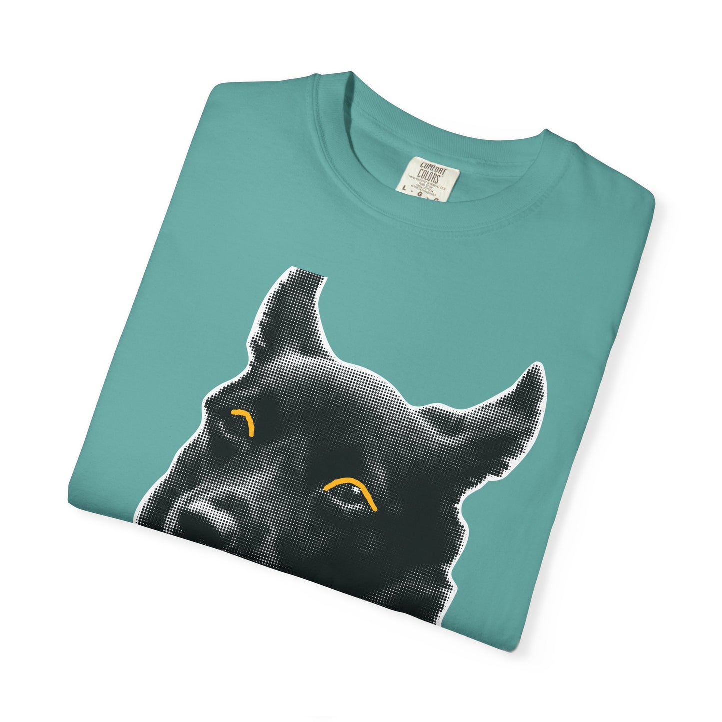 Life Is Ruff T-Shirt | Funny Black Dog Graphic Tee | Hand Lettered Humor Shirt | Dog Lover Gift