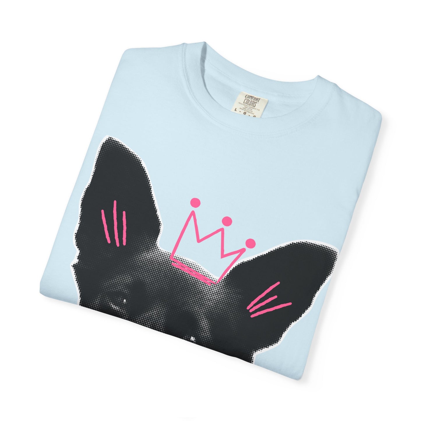 Life Is Ruff T-Shirt | Funny Dog Graphic Tee with Crown | Cute Puppy Pun Shirt | Dog Lover Gift